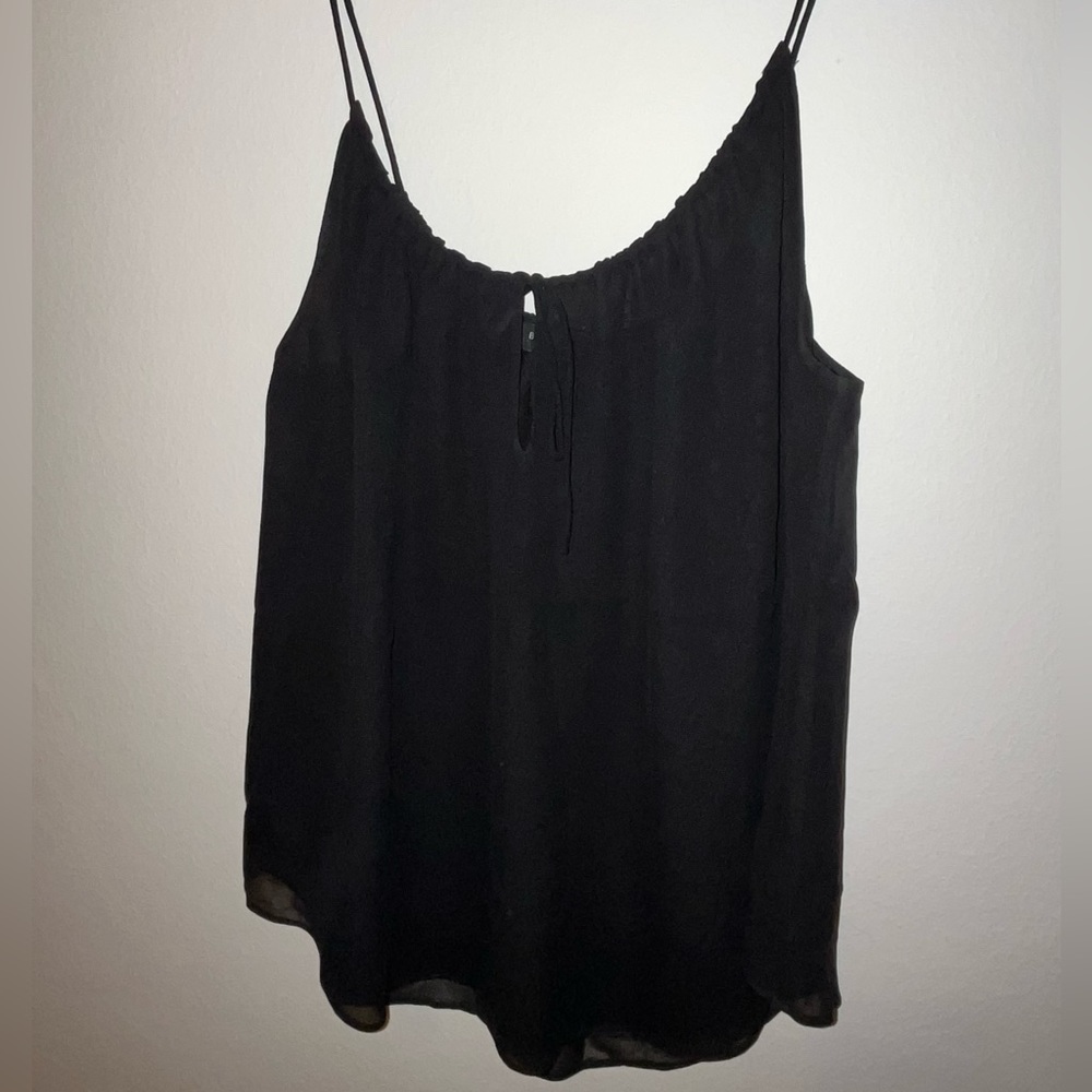 Black babaton silk camisole. Size small.